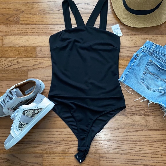 NWT Black Sleeveless blouse bodysuit - Picture 2 of 5
